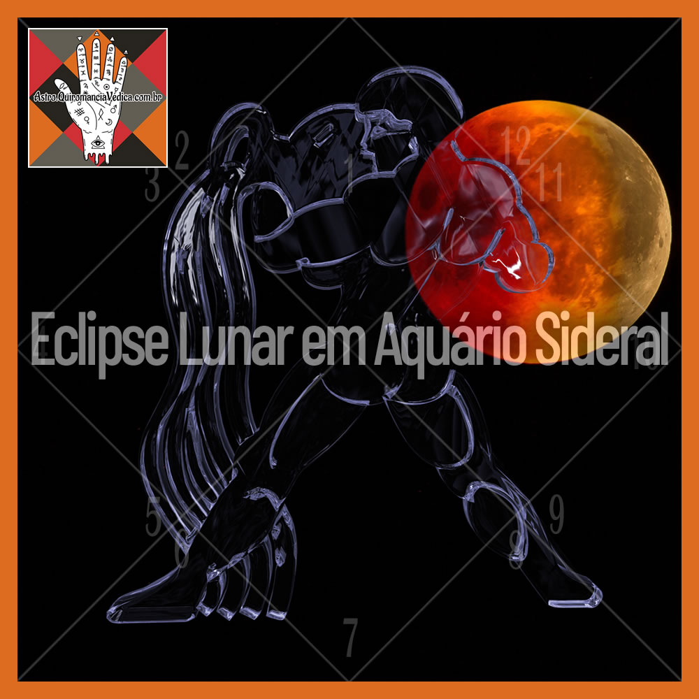 Eclipse Lunar em Aquário Sideral em 7 de setembro de 2025